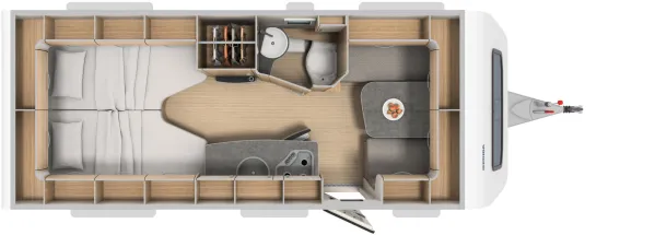 Tagesgrundriss Hymer Eriba Feeling 442
