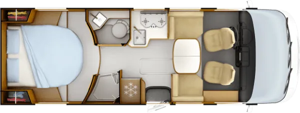 Tagesgrundriss Rapido 8F 886F