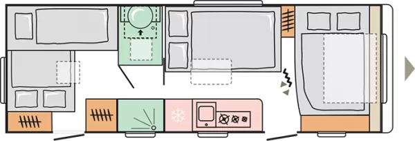 Nachtgrundriss Adria Adora 673 PK