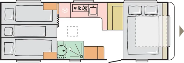 Nachtgrundriss Adria Adora 613 UL Nachtgrundriss Adria Adora 613 UL
