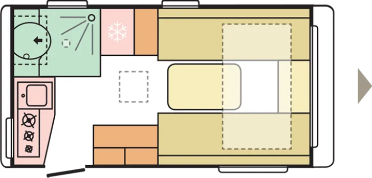 Grundriss Tag Adria Action 391 LH