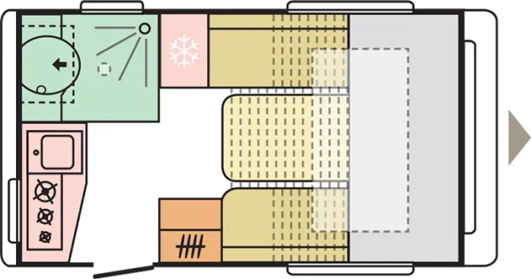Tagesgrundriss Adria Action 391 PH Tagesgrundriss Adria Action 391 PH