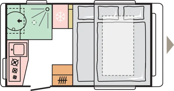 Nachtgrundriss Adria Action 391 PH Nachtgrundriss Adria Action 391 PH