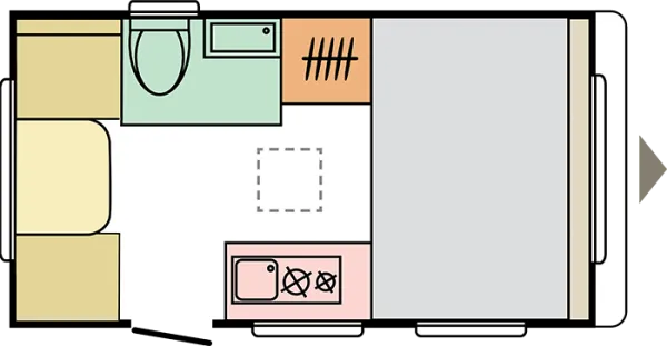 Tagesgrundriss Adria Aviva 360 DD