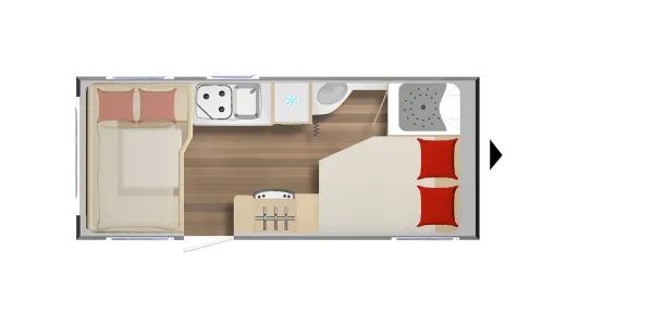 Tagesgrundriss Bürstner Averso Plus 500 TS
