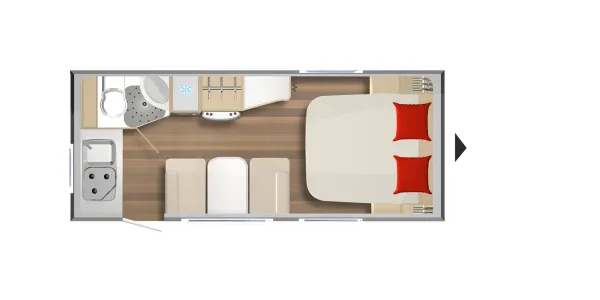 Tagesgrundriss Bürstner Premio 470 TS