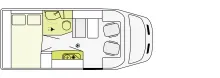 Grundriss Tag Etrusco V 5.9 DF Messepreis !TV,Solar