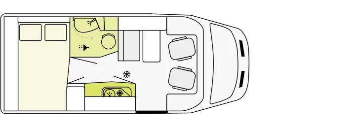 Grundriss Tag Etrusco V 5.9 DF Messepreis !TV,Solar