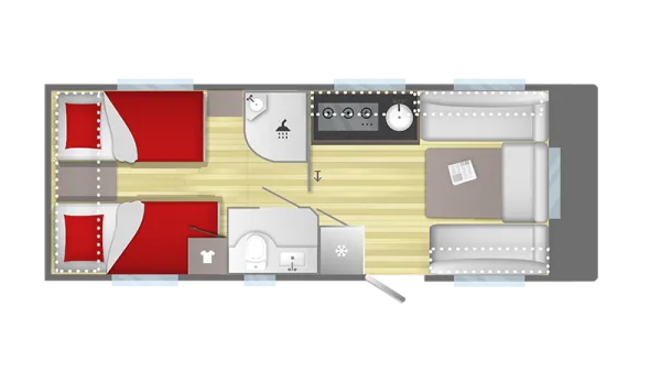 Tagesgrundriss Sterckeman Alizé 550 LJ Connect