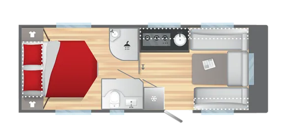 Tagesgrundriss Sterckeman Alizé 560 CP Connect