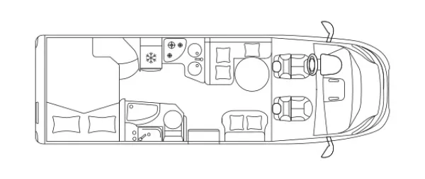 Tagesgrundriss Laika Ecovip L 3010 Tagesgrundriss Laika Ecovip L 3010