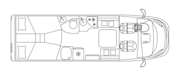 Tagesgrundriss Laika Ecovip L 4009 DS Tagesgrundriss Laika Ecovip L 4009 DS