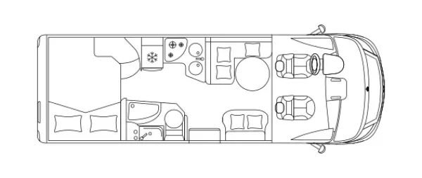 Tagesgrundriss Laika Ecovip H 3110 Tagesgrundriss Laika Ecovip H 3110