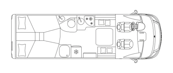 Tagesgrundriss Laika Ecovip H 4109 DS Tagesgrundriss Laika Ecovip H 4109 DS
