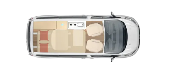Tagesgrundriss Bürstner Copa C 500