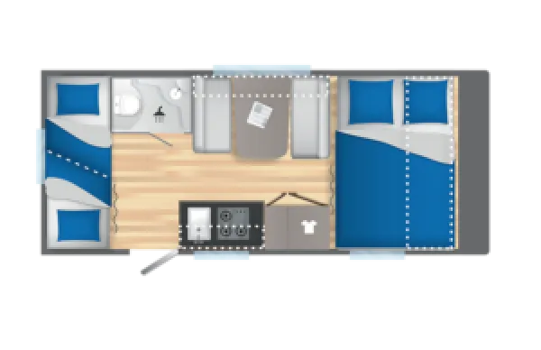 Tagesgrundriss Caravelair Alba 486 Family Style
