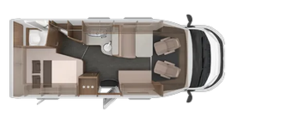Tagesgrundriss Knaus L!VE TI 650 MF