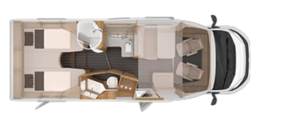 Tagesgrundriss Knaus Sky Wave 700 MEG 60 YEARS