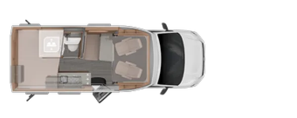 Tagesgrundriss Knaus Tourer CUV 500 MQ CUVISION Tagesgrundriss Knaus Tourer CUV 500 MQ CUVISION