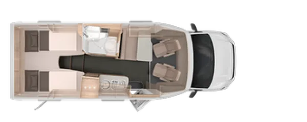 Nachtgrundriss Knaus Van TI Plus 650 MEG Platinum Selection