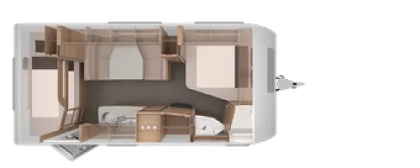 Tagesgrundriss Knaus Südwind 550 FSK 60 Years
