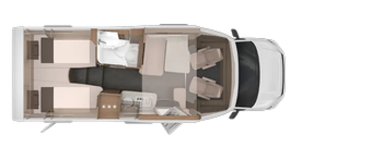 Grundriss Tag Knaus VAN WAVE 640 MEG MAN