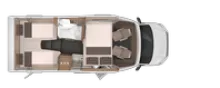 Grundriss Nacht Knaus VAN WAVE 640 MEG MAN
