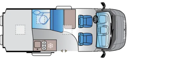 Tagesgrundriss Sun Living V 55 SP X-TRA Tagesgrundriss Sun Living V 55 SP X-TRA