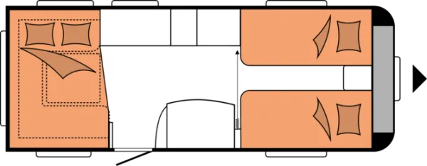Nachtgrundriss Hobby De Luxe 540 UL