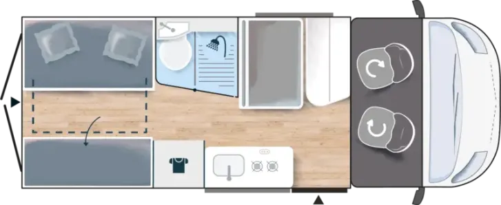 Grundriss Tag Challenger Van V114 Road Edition Premium - sofort verfügbar -