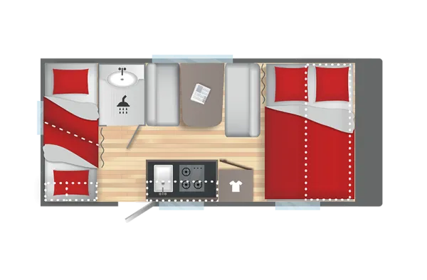 Tagesgrundriss Sterckeman Easy 470PE Kid's Comfort Tagesgrundriss Sterckeman Easy 470PE Kid's Comfort