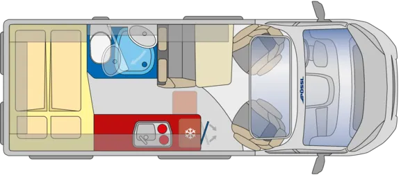 Tagesgrundriss Pössl Summit PRIME 600 Tagesgrundriss Pössl Summit PRIME 600