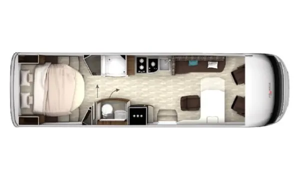 Tagesgrundriss Frankia Titan I 890 QD-B