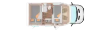 Grundriss Nacht Weinsberg CaraSuite 550 MG