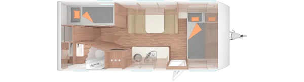 Tagesgrundriss Weinsberg CaraOne 550 QDK