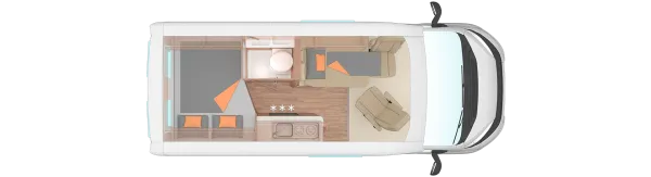 Nachtgrundriss Weinsberg CaraBus 540 MQ Nachtgrundriss Weinsberg CaraBus 540 MQ