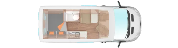 Tagesgrundriss Weinsberg CaraBus 550 MQ
