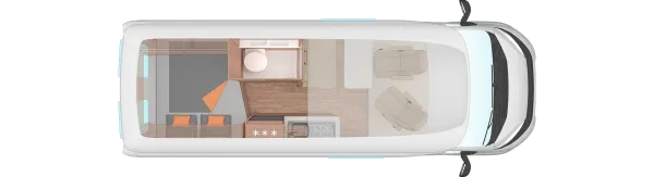 Tagesgrundriss Weinsberg CaraTour 600 MQH Tagesgrundriss Weinsberg CaraTour 600 MQH