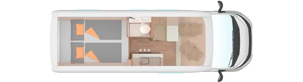 Nachtgrundriss Weinsberg CaraBus 630 MEG