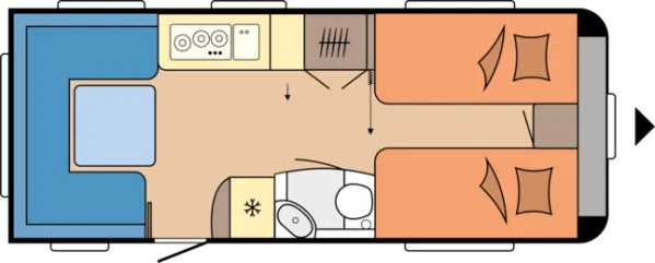 Tagesgrundriss Hobby Prestige 560 UL