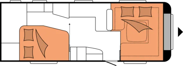 Nachtgrundriss Hobby Prestige 660 WFC