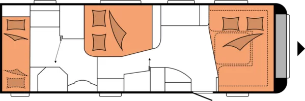 Nachtgrundriss Hobby Prestige 720 KWFU