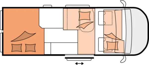 Nachtgrundriss Hobby Vantana ONTOUR Edition K60 FT