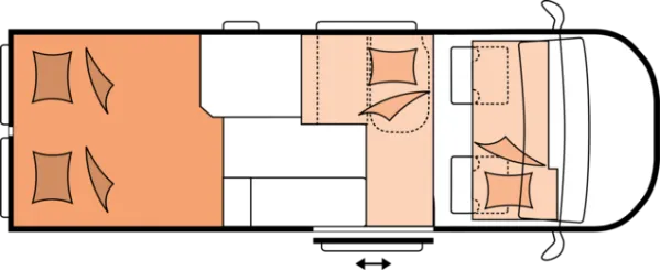 Nachtgrundriss Hobby Vantana ONTOUR Edition K65 ET