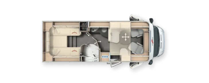 Grundriss Tag Malibu T 460 LE 180PS | Automatik, 622 - 2091