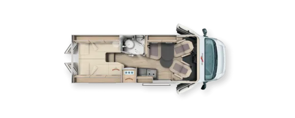 Nachtgrundriss Malibu Van Comfort 640 LE