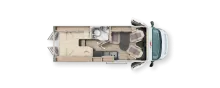 Grundriss Tag Malibu Van First Class - Two Rooms 640 LE RB charming GT skyview Autom.-AHK-2224