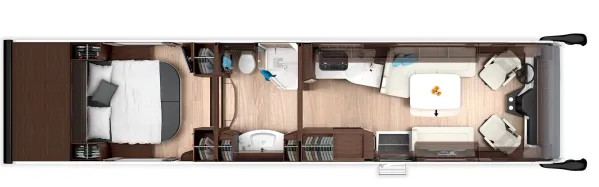 Tagesgrundriss Morelo Empire Liner 118 GSB