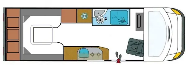 Tagesgrundriss Megamobil MEGA LOUNGE 640
