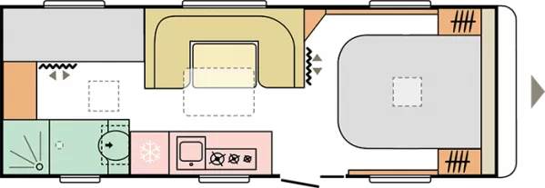 Tagesgrundriss Adria Alpina 663 PT